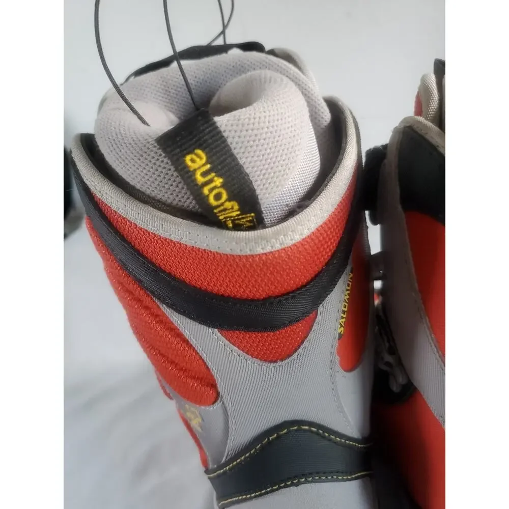 Salomon Ivy Auto Fit Snowboarding Boots Red Gray Black Women's Size 4.5